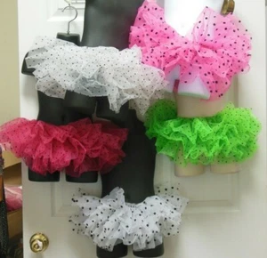 Organdy 3 Capas Tutú Punto Negro en 5 Colores Diferentes Niños/Damas Tallas Baile - Imagen 1 de 17