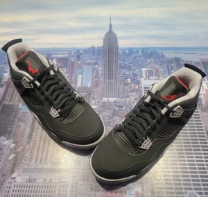 Nike Air Jordan IV 4 Retro Golf Bred Black/Fire Red Mens Size 8 CU9981 002 New - Picture 1 of 7