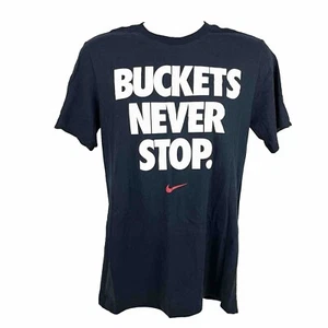Nike Dri-Fit Men’s Basketball T-Shirt Size Small Buckets Never Stop Just Do It - Picture 1 of 7