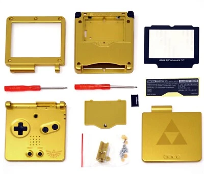 GBA SP Game Boy Advance SP Lens Zelda Triforce Replacement Housing Shell Screen  - Image 1 of 4