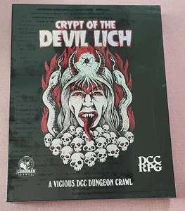 Dungeons & Dragons DCC Crypt of the Devil Lich HC Slipcase Kovacs - Picture 1 of 2