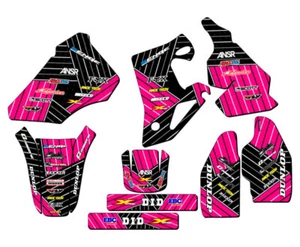 1996-2002 CR 80 RACE SERIE Pink Senge kit de gráficos compatible con Honda - Imagen 1 de 4