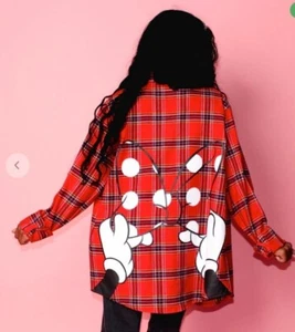 Neu mit Etikett Cakeworthy 3X Disney Minnie Mouse Flanell kariert tolle Grafik! - Bild 1 von 2