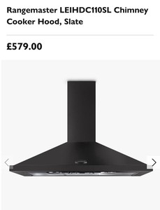 rangemaster white cooker hood