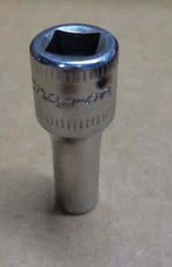 Vtg SNAP-ON Tools USA ~ 1/4" Dr 6pt 5mm TMMS5 Semi Deep Socket - Picture 1 of 6