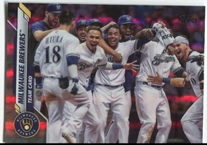 BREWERS TEAM CARD 2020 Topps Seies 1 RAINBOW FOIL - MILWAUKEE BREWERS - #27 - Picture 1 of 1