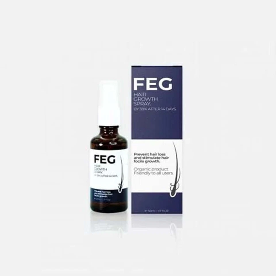 FEG Organic Anti Hair Loss Hair Growth Cure Oil For Thicker Long Hair - 50ml - Image 1 of 4