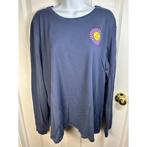 Life is Good Long Sleeve Graphic Tee Positive Lifestyle Top Women's Size XXL - Picture 1 of 6