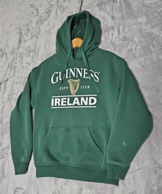 Sudadera con Capucha Guinness Para Hombre S Verde Oficial St James Gate Día de San Patricio Dublín Foto 1 de 4