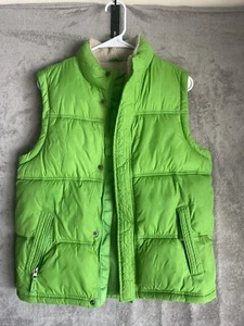 Gap Kinder grün Nylon gesteppt Puffer Sherpa gefüttert Weste Jacke XXL 14-16 - Bild 1 von 8