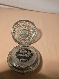 Art Deco SILBER Filligran KARTUSCHE Kompakt enthüllt weitere Kompakte 114,7 Gramm - Bild 1 von 6