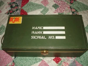 Vintage G.I. Joe Footlocker With Pieces As Shown- No Doll - Picture 1 of 15