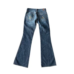 Jeans donna bootcut 7 For All Mankind taglia 31 blu una tasca denim - Foto 1 di 7