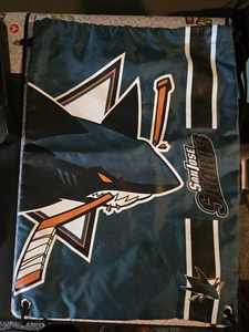 SAN JOSE SHARKS RUCKSACK MIT KORDELZUG MVP AUTHENTISCH NHL HOCKEY TEAM LOGO TASCHE - Bild 1 von 1