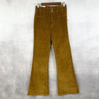 Pantalones acampanados de pana Kensie para mujer talla 4/27 Savannah años 70 retro otoño indie chic Foto 1 de 4