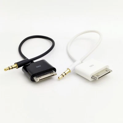 Cable Audio 20cm 30PIN Dock Conector a AUX para iPod iPad/iPhone 2 3 4 3,5mm Foto 1 de 4