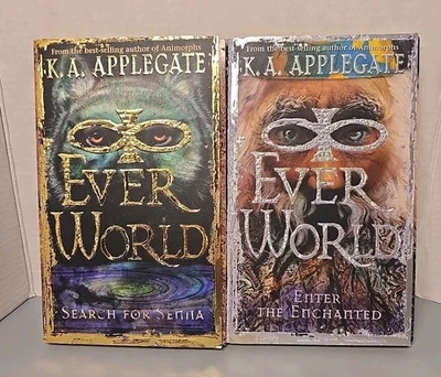 2 Book Lot EVERWORLD Series by K.A. Applegate PB 1999 Volume 1 & 3 Foto 1 de 4