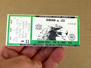 1989 Auburn VS LSU Football Ticket Stub - Picture 1 of 4