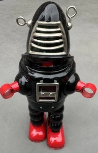 Tinplate Clockwork Mechanical Forbidden Planet Robbie the Robot Working - Picture 1 of 11