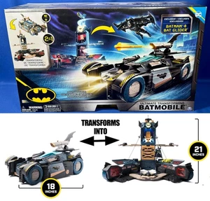 New ULTIMATE TRANSFORMING BATMOBILE 18" Tall Command Center BATGLIDER Batman - Picture 1 of 20