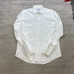Charles Tyrwhitt Oxford Button Hemd 16,5 weiß 34 Outdoor French Flip Cuff Herren - Bild 1 von 13