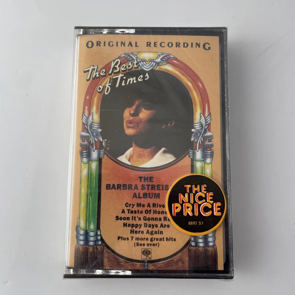 New Sealed The Barbra Streisand Album: The Best of Times. Cassette. Vintage Foto 1 de 4
