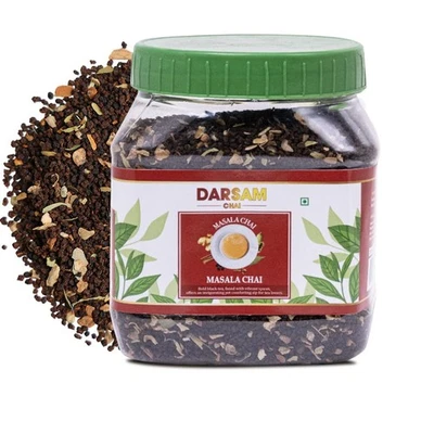 Darsam Masala Chai Premium Assam Black Tea Spice, 8.8oz 250g 1 PCS Jar Pack - Image 1 of 4