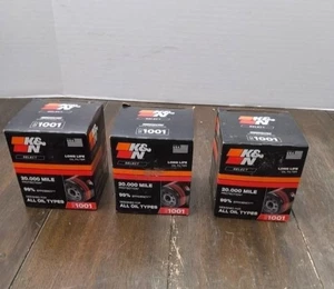 K&N Oil Filter SO-1001 Chevrolet, GMC, Buick, Pontiac & Oldsmobile Lot Of 3 New - Picture 1 of 8