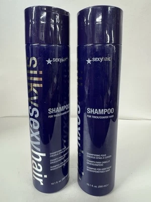 2 Pack -- Sexy Hair Silky Sexy Hair Shampoo for Thick/Coarse Hair 10.1 fl oz - Image 1 of 3