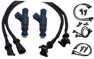 0280156208 Fuel Injector with 1202863 1253558 25 inches Pigtail Harness for - Picture 1 of 8