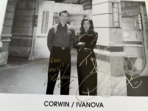 Joshua Cox (Corwin)/Claudia Christian (Ivanova) Signed Babylon 5. Hand Signed - Picture 1 of 2
