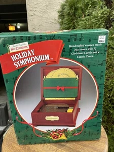 Caja de música vintage 2000 Mr. Christmas Holiday Symphonium 16 discos (juego completo) - Imagen 1 de 5