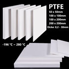 Weiß PTFE-Blatt Platte Dick 0,5mm - 30mm Polytetrafluorethyle Kunststoffplatte