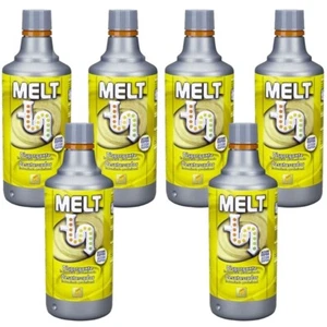 6 X Disgorgante Rapido Melt Professionale 750 ML Per Scarichi Lenti e Ingorghi  - Zdjęcie 1 z 2