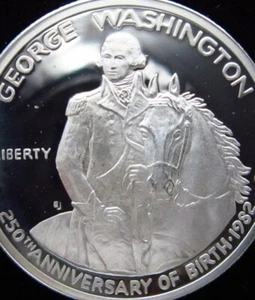 USA $1/2 Dollar 1982 S Silver Proof George Washington 250th US America Coin e - Picture 1 of 6