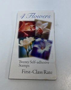 U.S. 2-SIDED BKLT PANE OF 20 SCOTT#3457e 2000 (34ct)1st CLASS 4 FLOWERS P#S1111 - Picture 1 of 6