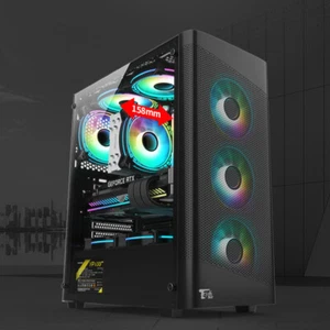 Transparent Computer Case Desktop PC Tower For ATX/M-ATX Motherboard 330mm - Bild 1 von 12