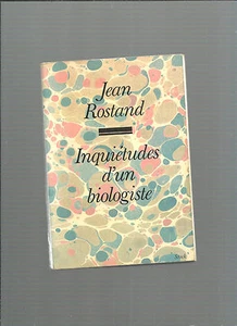 Concerns of A Biologist Jean Rostand Ref E25 - Picture 1 of 1