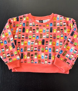 Disney 100 Anniversary Character Sweatshirt - Orange - Size 5/6 - EUC - Picture 1 of 4
