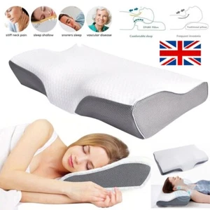 Ergonomic Memory Foam Pillow for Neck Shoulder Pain Relief Sleeping Side Sleeper - Picture 1 of 17