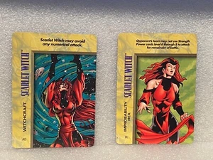 1996 Marvel Overpower 2 Scarlet Witch Cards *Pre-Owned/Nice* BT3 - Picture 1 of 6
