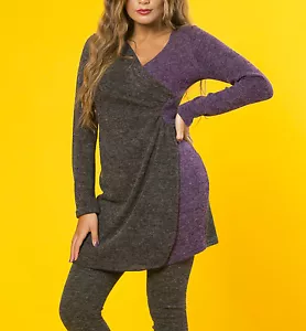 Invierno Mujer Mangas Largas Informal Hippy Boho Hecho en Nepal Vestido Retro - Imagen 1 de 1