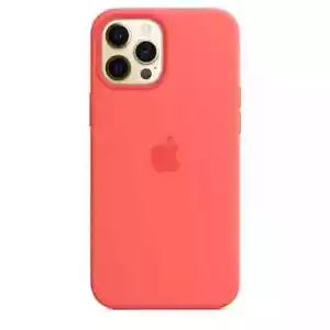 Funda MagSafe Oficial Original Apple (iPhone 12 Pro Max) Silicona - Rosa Cítrico - Imagen 1 de 9