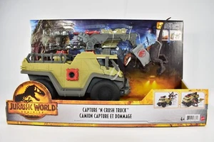 JURASSIC WORLD DOMINION CAPTURE AND CRUSH TRUCK NIB - Picture 1 of 7