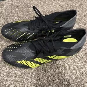 Adidas Predator Accuracy.1 Low INJ FG Nero Giallo Tacchetti Calcio IG0782, Uomo 12 - Foto 1 di 6
