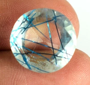 Blue Rutilated Quartz Doublet Loose Gemstone Natural Mix Shape Wedding Offer - Picture 1 of 88