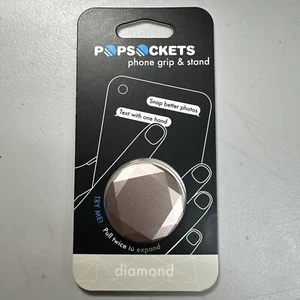 Popsocket Diamond Rose Gold Facets Popgrip Premium Swappable Pop Sockets - Picture 1 of 8