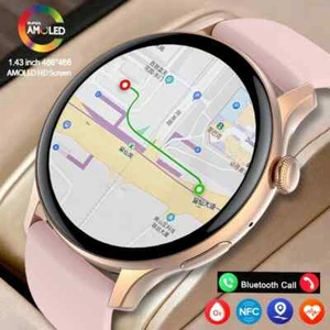 True AMOLED Smart Watch Ladies Screen Always Show Time 466*466 HD Health Tracker - Picture 1 of 33