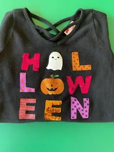 Top de suéter negro de Halloween para niñas talla XL - Imagen 1 de 2