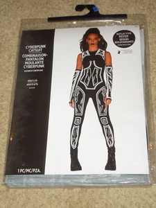 Costume, Tuta Gatto Cyberpunk Donna, Adulto L/XL Adatto fino alla Taglia 16, Nuovo con scatola - Foto 1 di 4